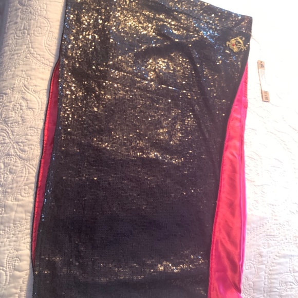 NWT “Sir Alistair Rai” Rosena Infinity Sequin Mobius in Black & Pink - Picture 5 of 7